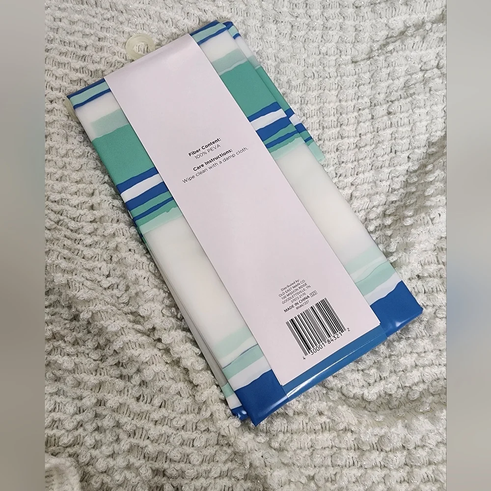 Comfort Bay Set of 3 PEVA Shower Curtains | Striped design